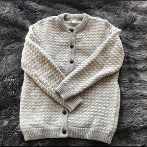 LL Bean 1920s heritage Birds Eye cardigan